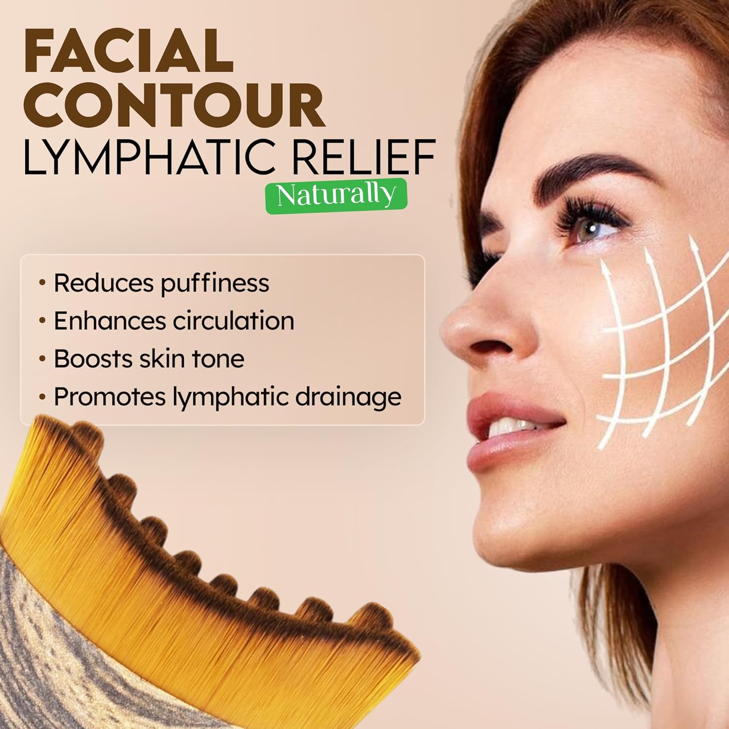 Sivra Lymphatic Face Brush - Healique